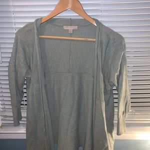 Women’s lightweight cardigan-celery color